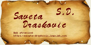 Saveta Drašković vizit kartica